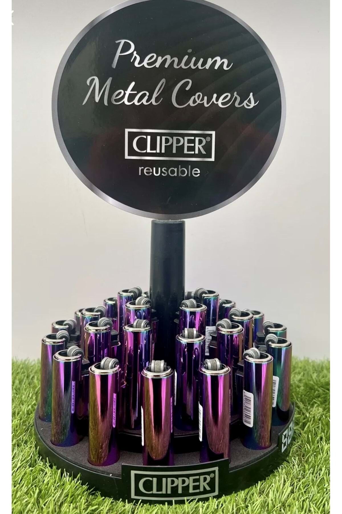 Clipper Parlak Gökkuşağı Taşlı Çakmak