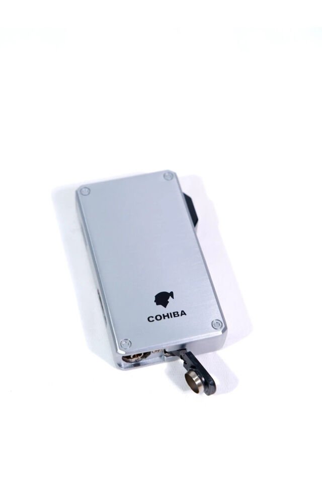 Cohiba Puro Çakmağı Tek Torch / Delicili / Gri