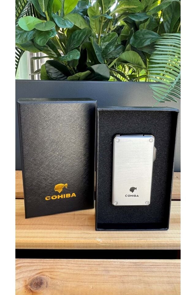 Cohiba Puro Çakmağı Tek Torch / Delicili / Gri