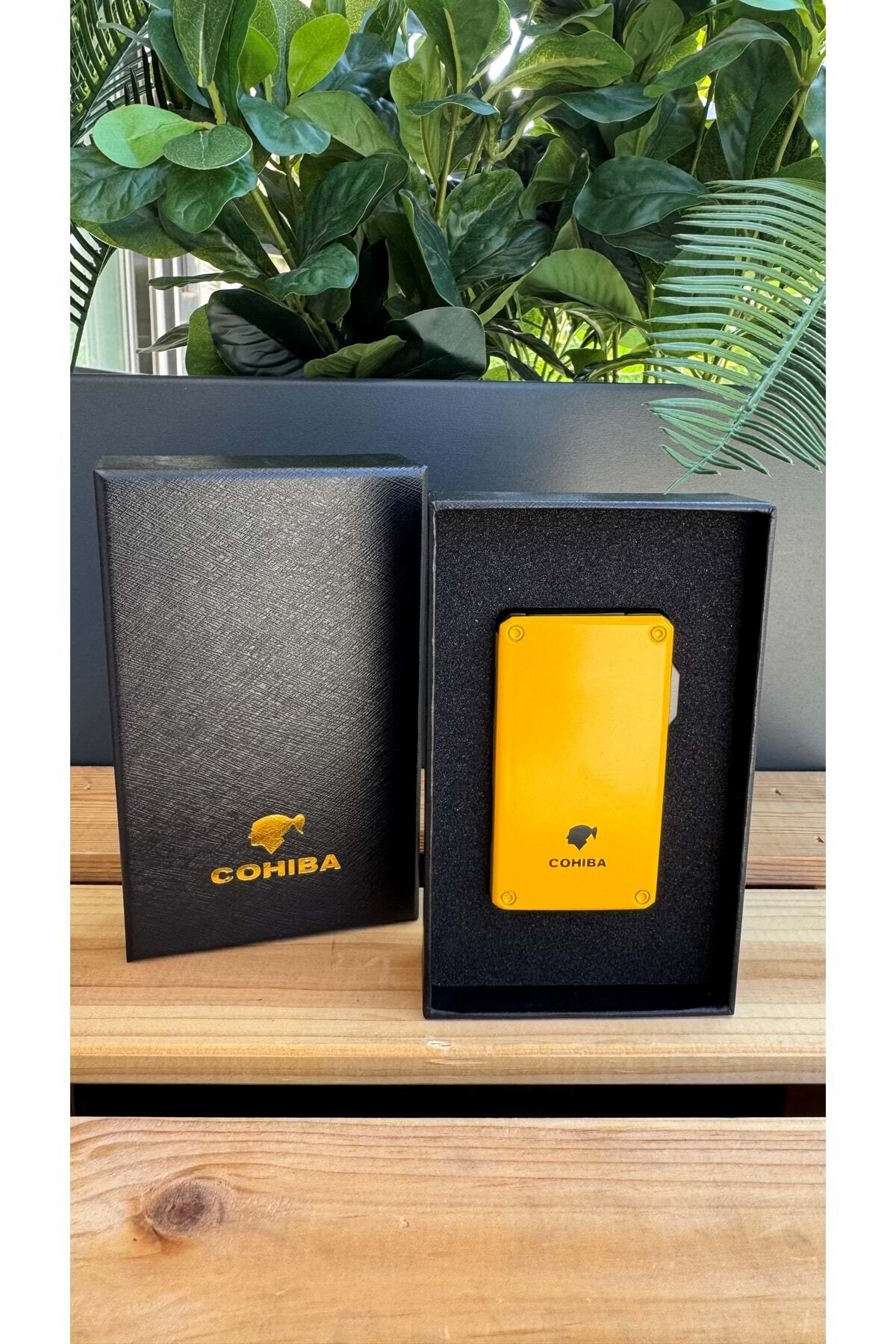Cohiba Puro Çakmağı Tek Torch / Delicili / Sarı