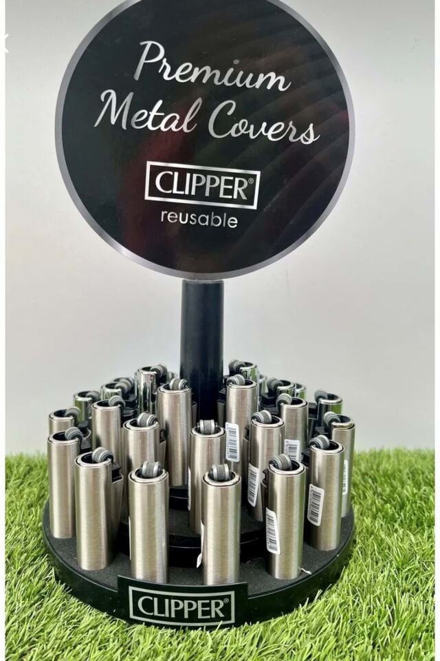 Clipper Gümüş Taşlı Çakmak