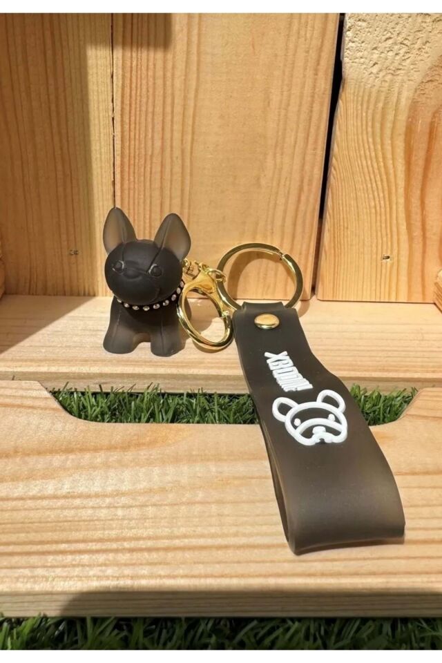 Fransız Bulldog Siyah Anahtarlık