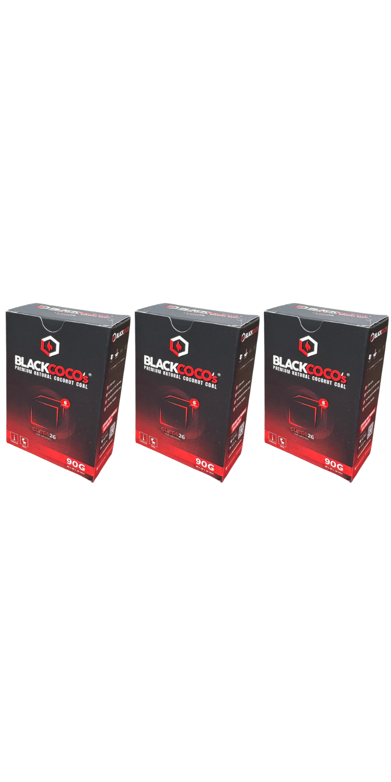 Black Coco's Mini Box 26er 90gr Nargile Kömürü (3 kutu)