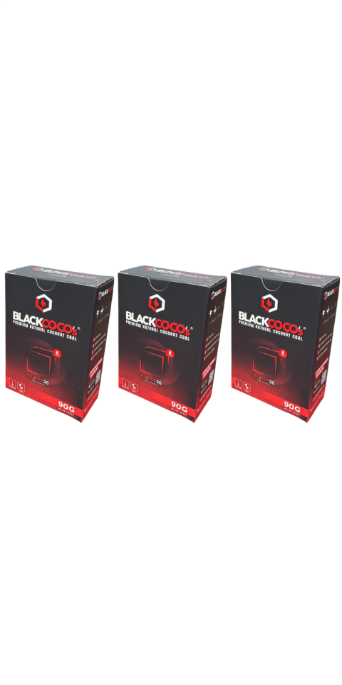 Black Coco's Mini Box 26er 90gr Nargile Kömürü (3 kutu)