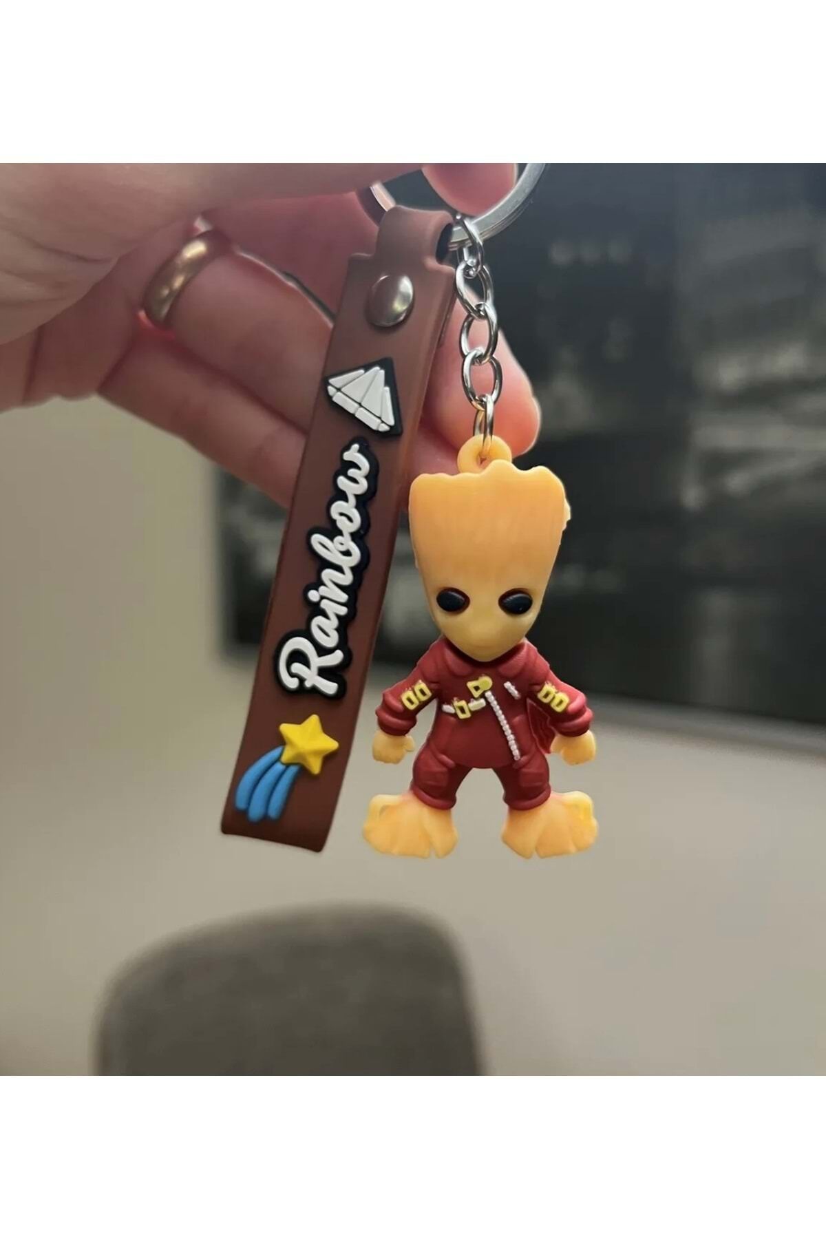 Groot Anahtarlık Bordo I Am Groot