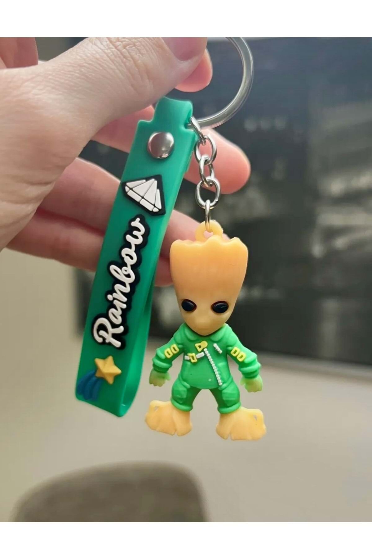 Groot Marvel Anahtarlık Yeşil ı am groot