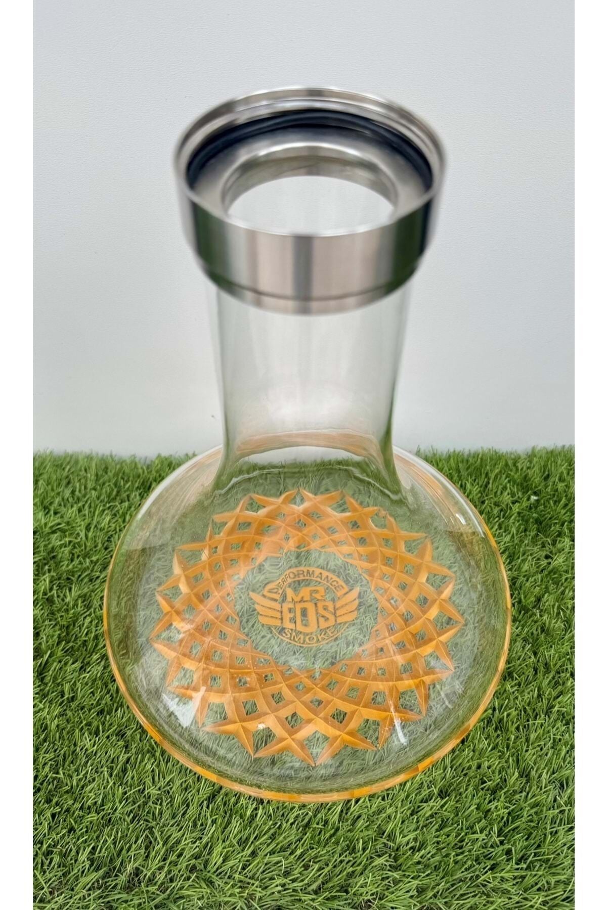 Mr Eds E24 Big Boss Pro X 4 Bilezikli Cam Şişe (DİP DEKOR GOLD)