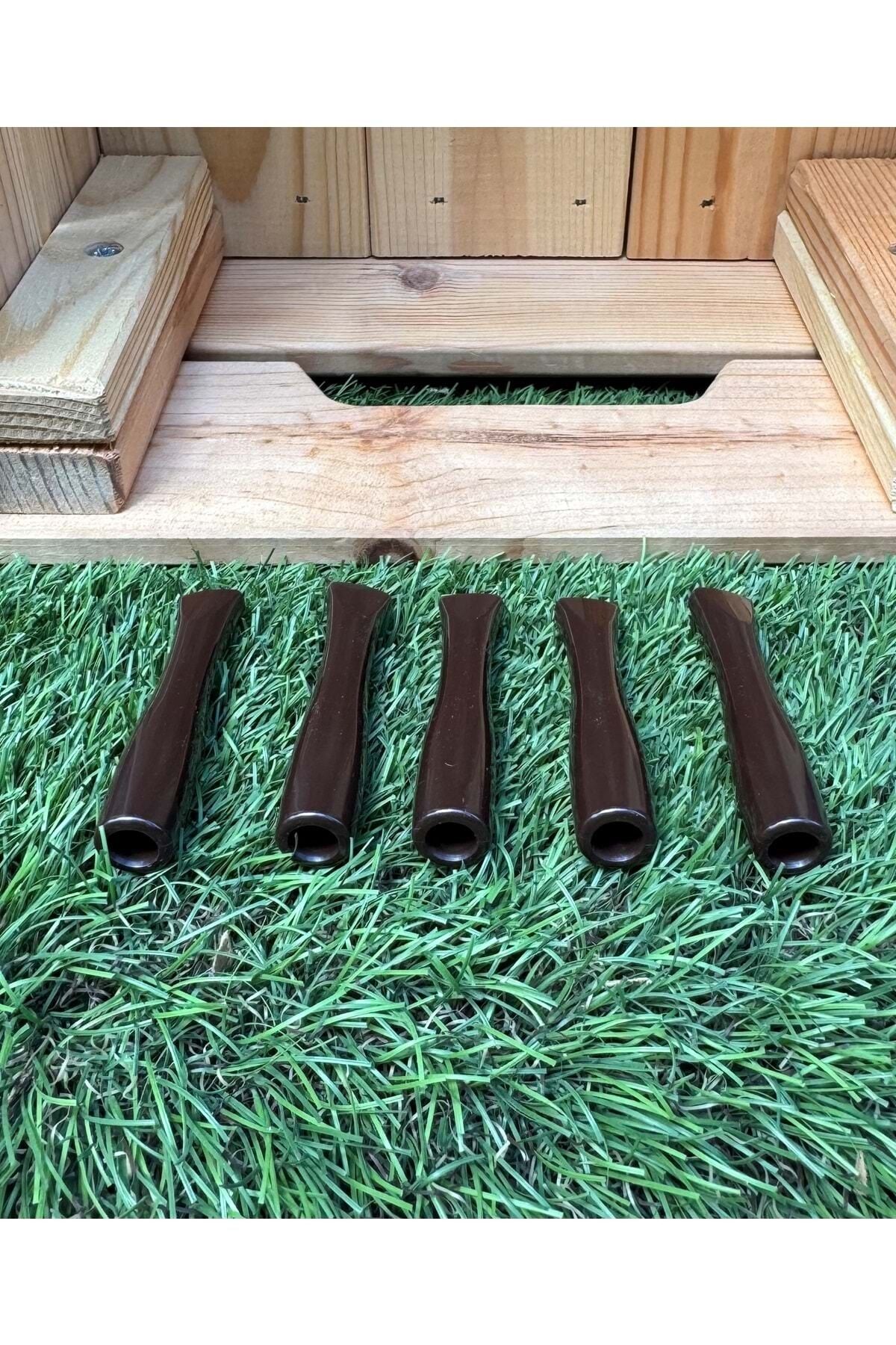 Plastik Sigara Ağızlığı Slim Slender Kahverengi/5 Li