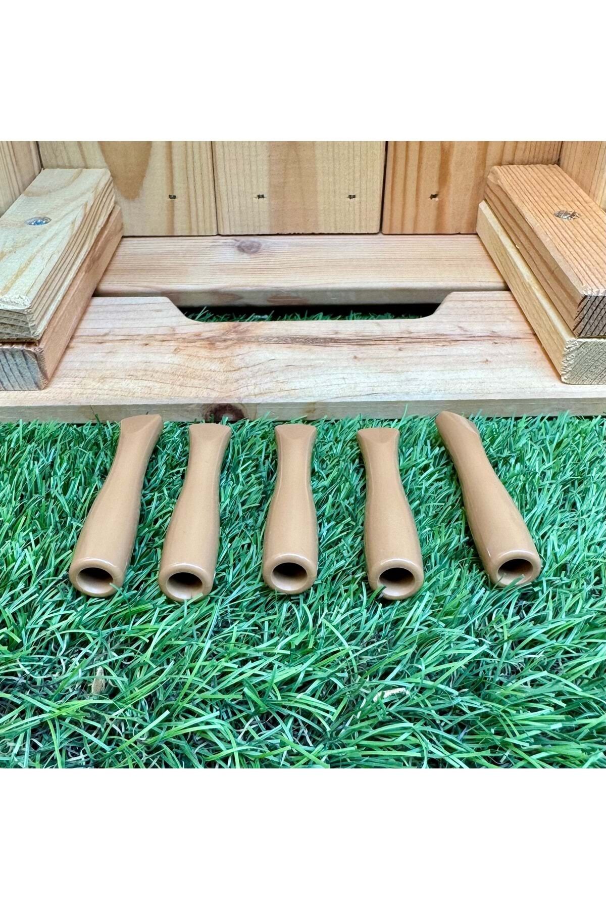 Plastik Ağızlık Bej/5 li