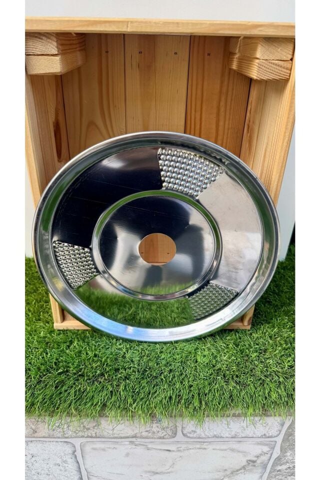 Krom Büyük Boy Nargile Tepsisi