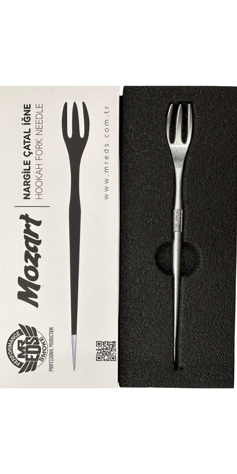 Mr Eds Mozart Nargile Çatal Iğne - Silver