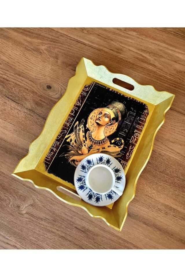 Ahşap Tepsi – Antik Mısır Koleksiyonu Nefertiti