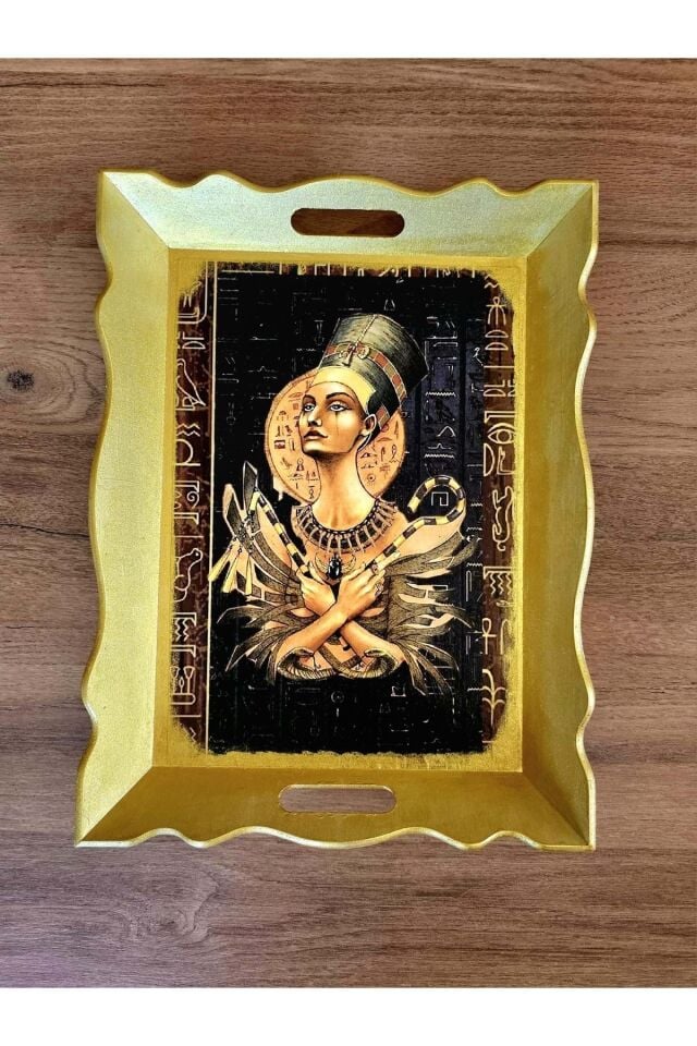 Ahşap Tepsi – Antik Mısır Koleksiyonu Nefertiti