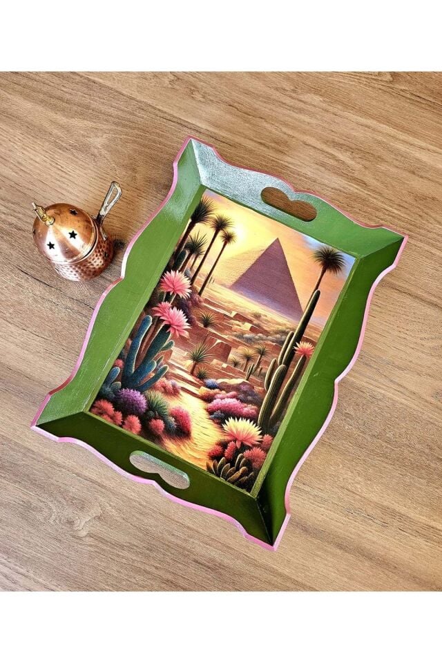 El Yapımı Ahşap Tepsi – Antik Mısır Koleksiyonu Yükseliş