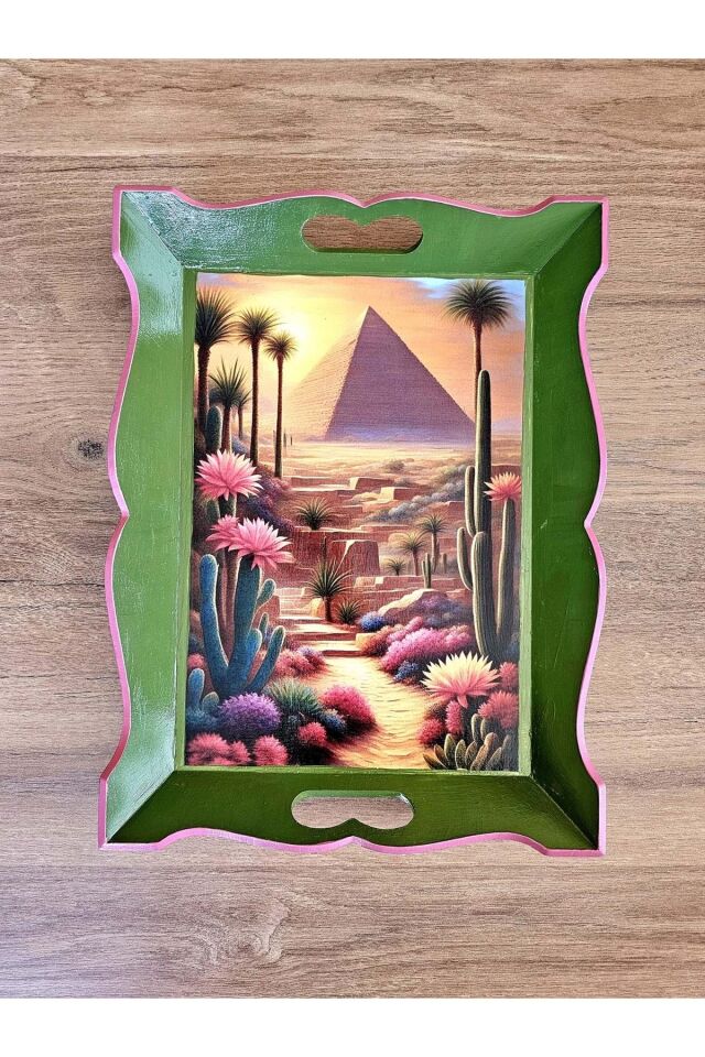 El Yapımı Ahşap Tepsi – Antik Mısır Koleksiyonu Yükseliş