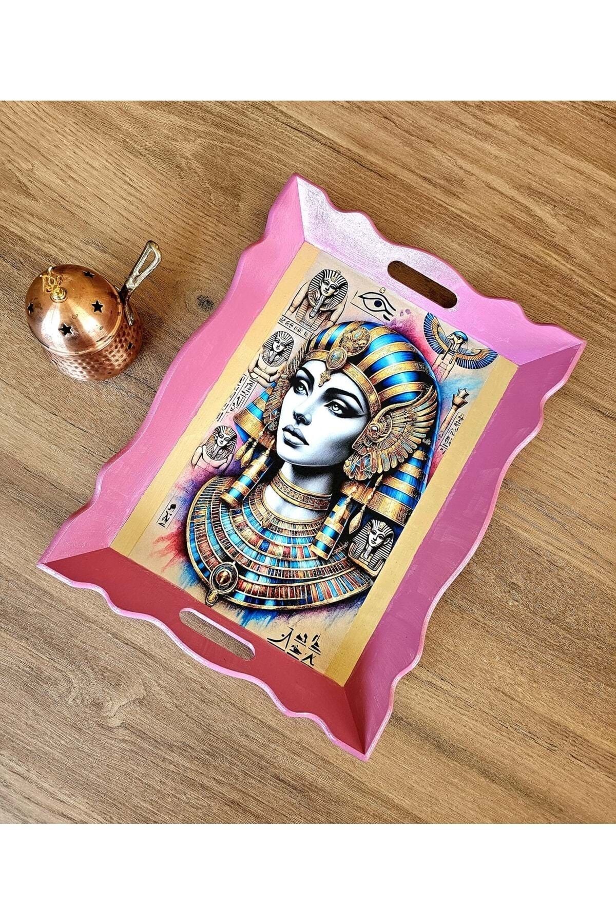 El Yapımı Ahşap Tepsi – Antik Mısır Koleksiyonu İsimsiz Kraliçe