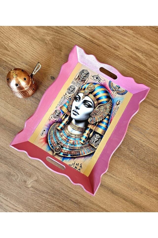 El Yapımı Ahşap Tepsi – Antik Mısır Koleksiyonu İsimsiz Kraliçe