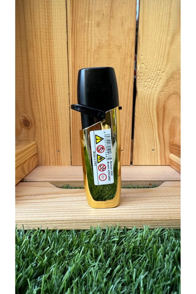 Parlak Gold Siyah Özel Tasarım Torch Jet Çakmak