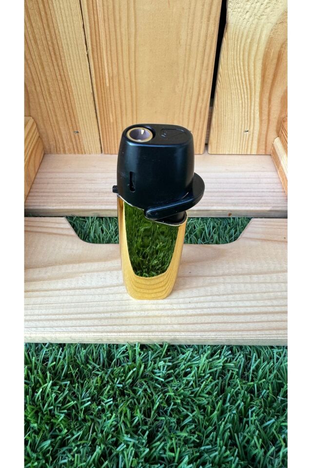 Parlak Gold Siyah Özel Tasarım Torch Jet Çakmak