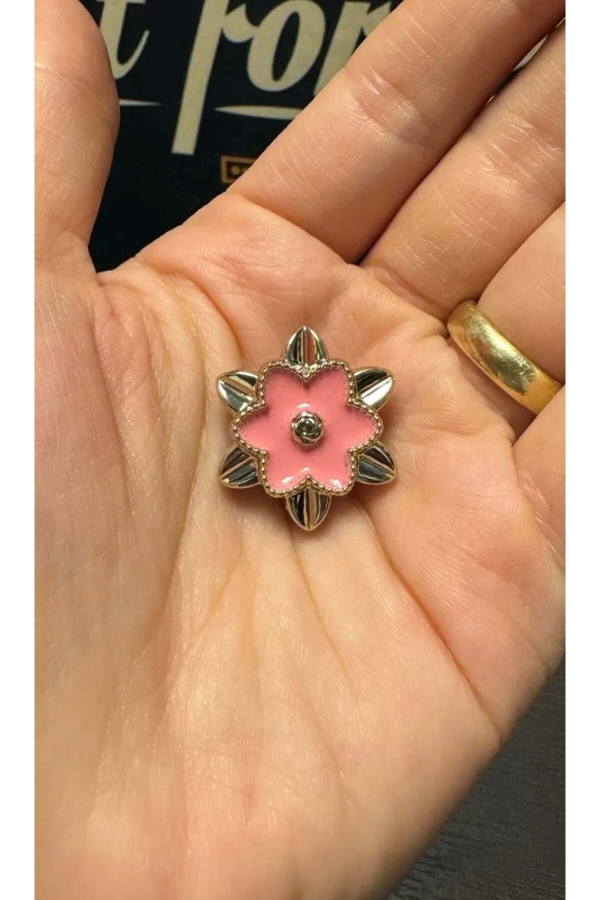 Terlik Süsü/pembe Çiçek