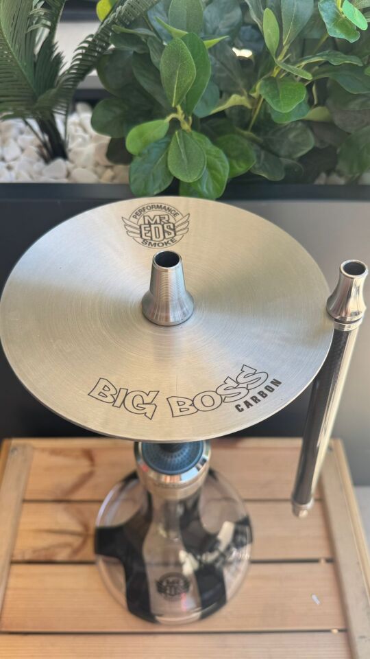 Mr.Eds E24 Big Boss Pro Carbon Siyah Çelik Nargile Takımı