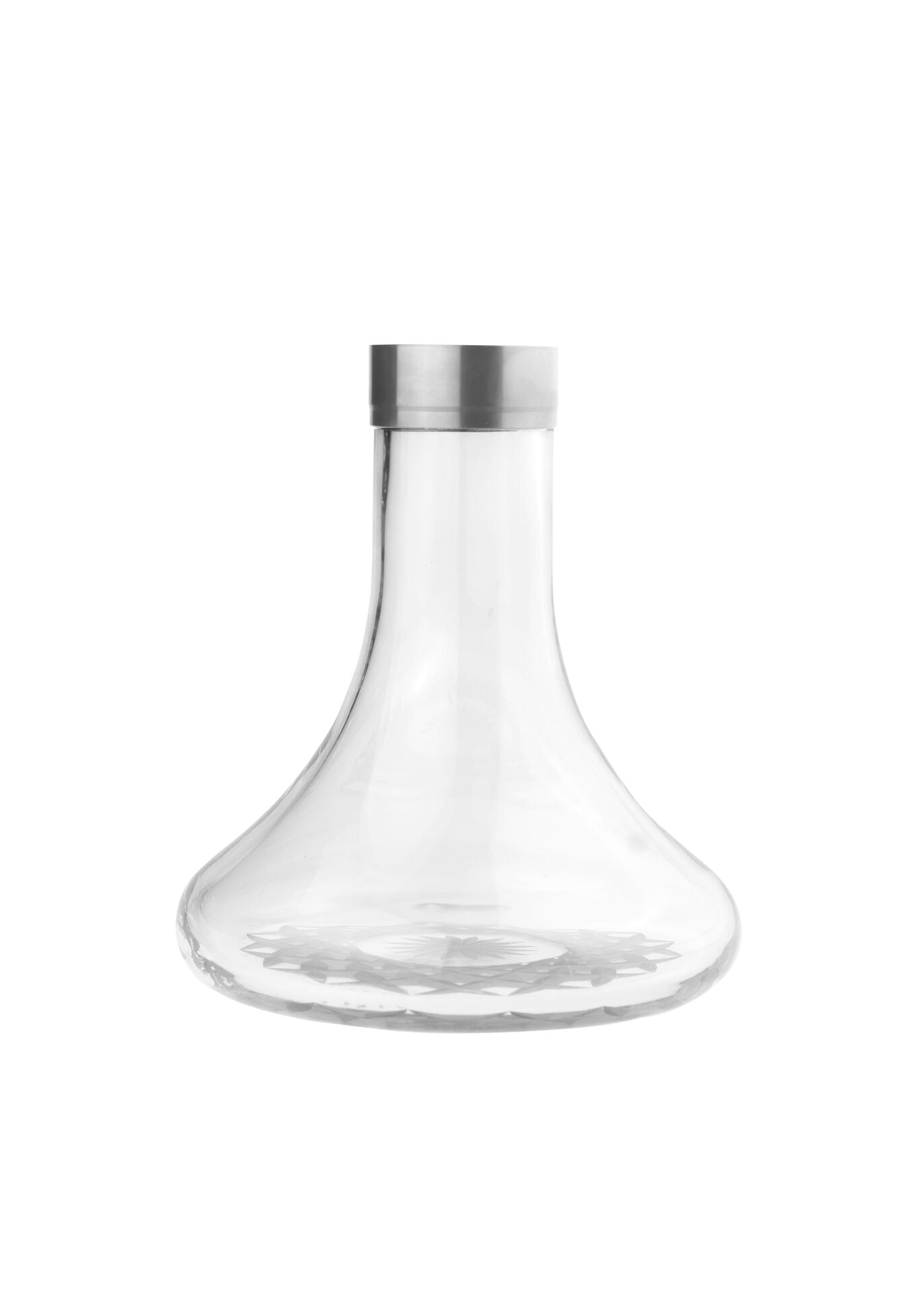 Mr Eds E23 Small King Çelik Bilezikli Cam Şişe/Dip Dekor Silver