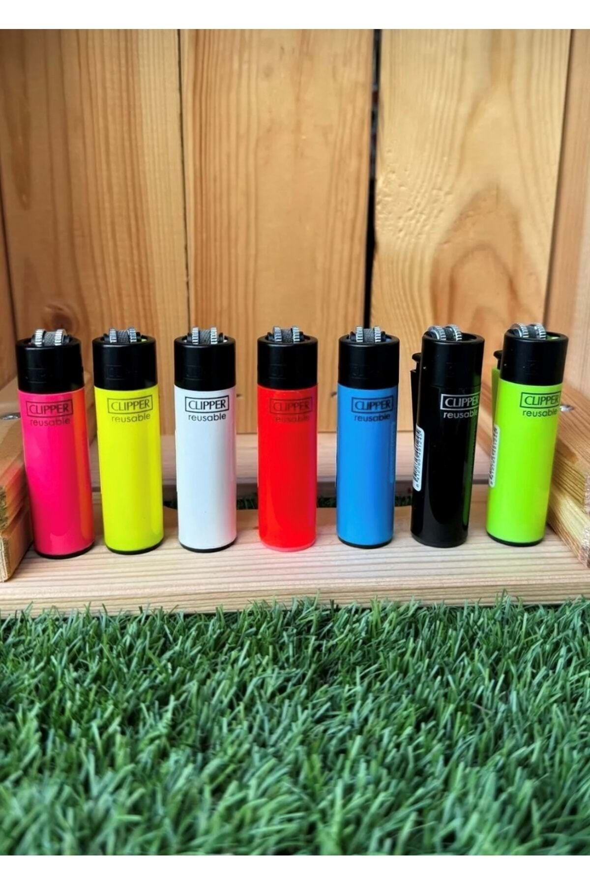 Clipper Taşlı Çakmak 7 Adet Karışık