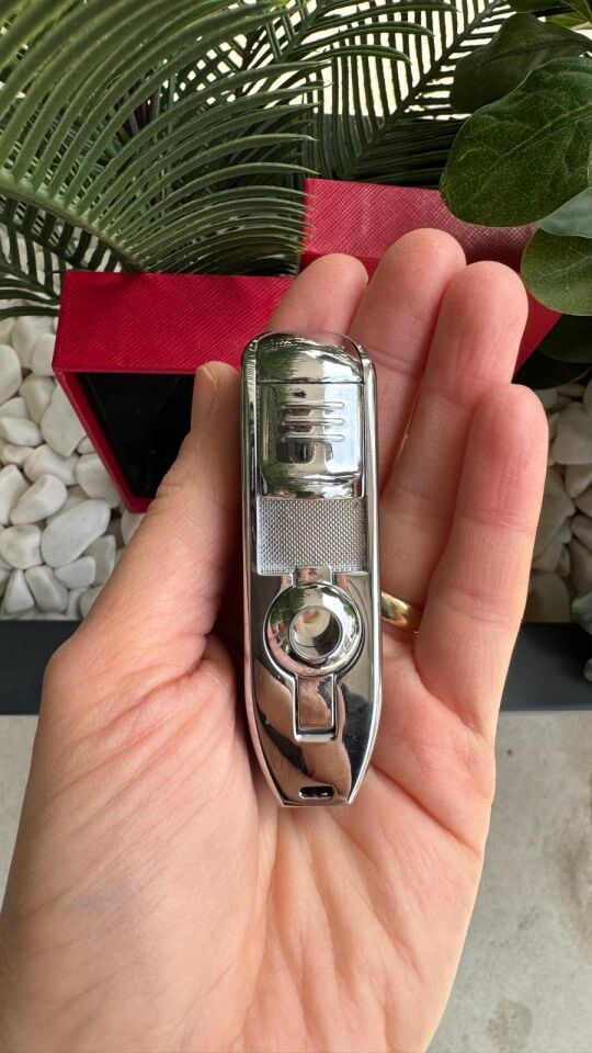 Cohiba 3 Torch Pürmüz Siyah Yan Ağız Puro Çakmağı Delicili