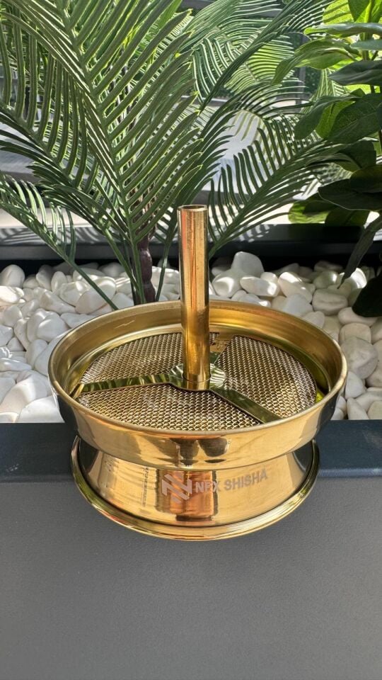 Nfx Nargile Közlüğü Büyük Boy Elekli Yanmaz - Titanyum Gold