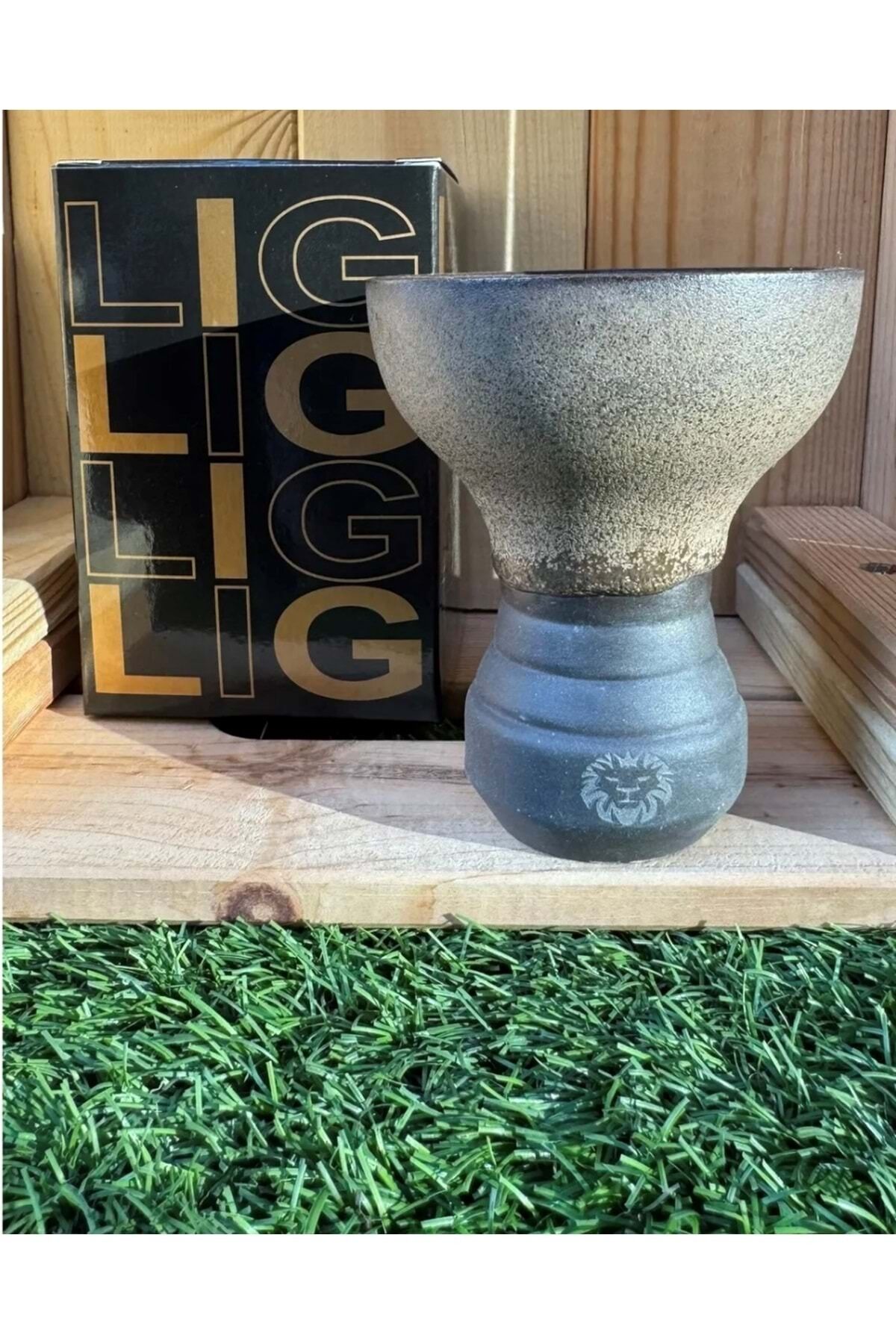 Liger 5 Delikli Sırlı Nargile Lülesi / Kahve