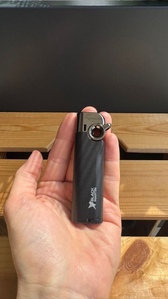 Black Martin Tek Torch Puro Çakmağı /Siyah