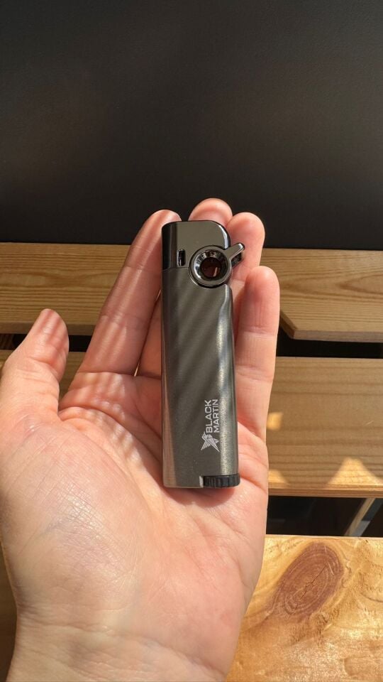 Black Martin Tek Torch Puro Çakmağı / Antrasit