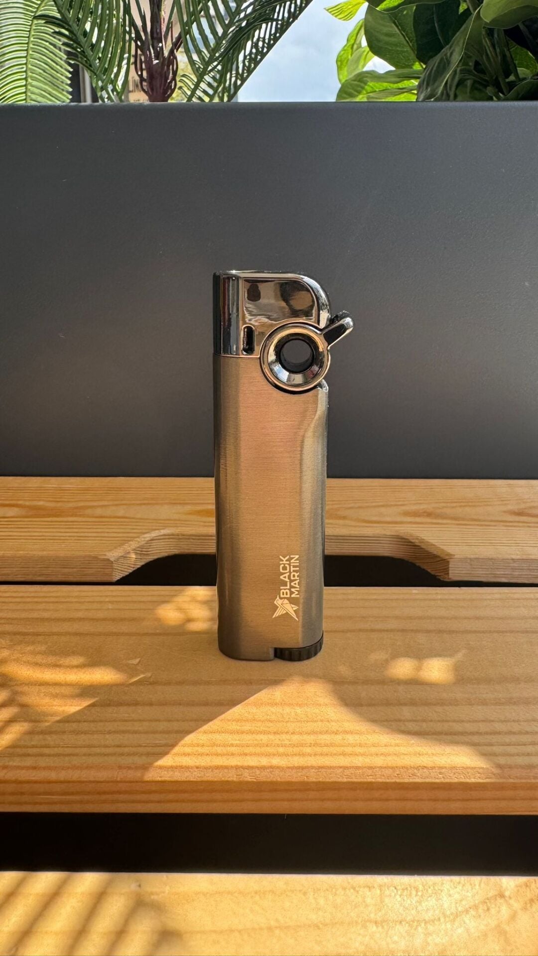 Black Martin Tek Torch Puro Çakmağı / Antrasit