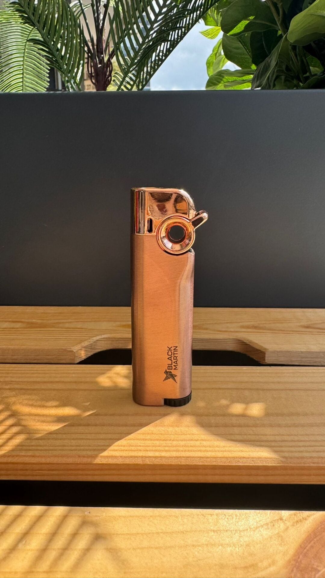 Black Martin Tek Torch Puro Çakmağı / Roze Gold