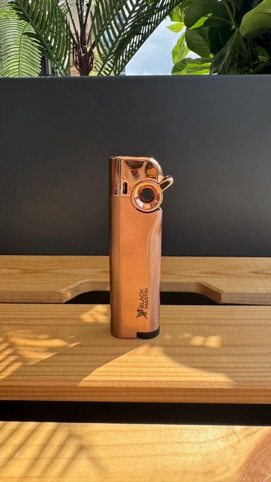 Black Martin Tek Torch Puro Çakmağı / Roze Gold