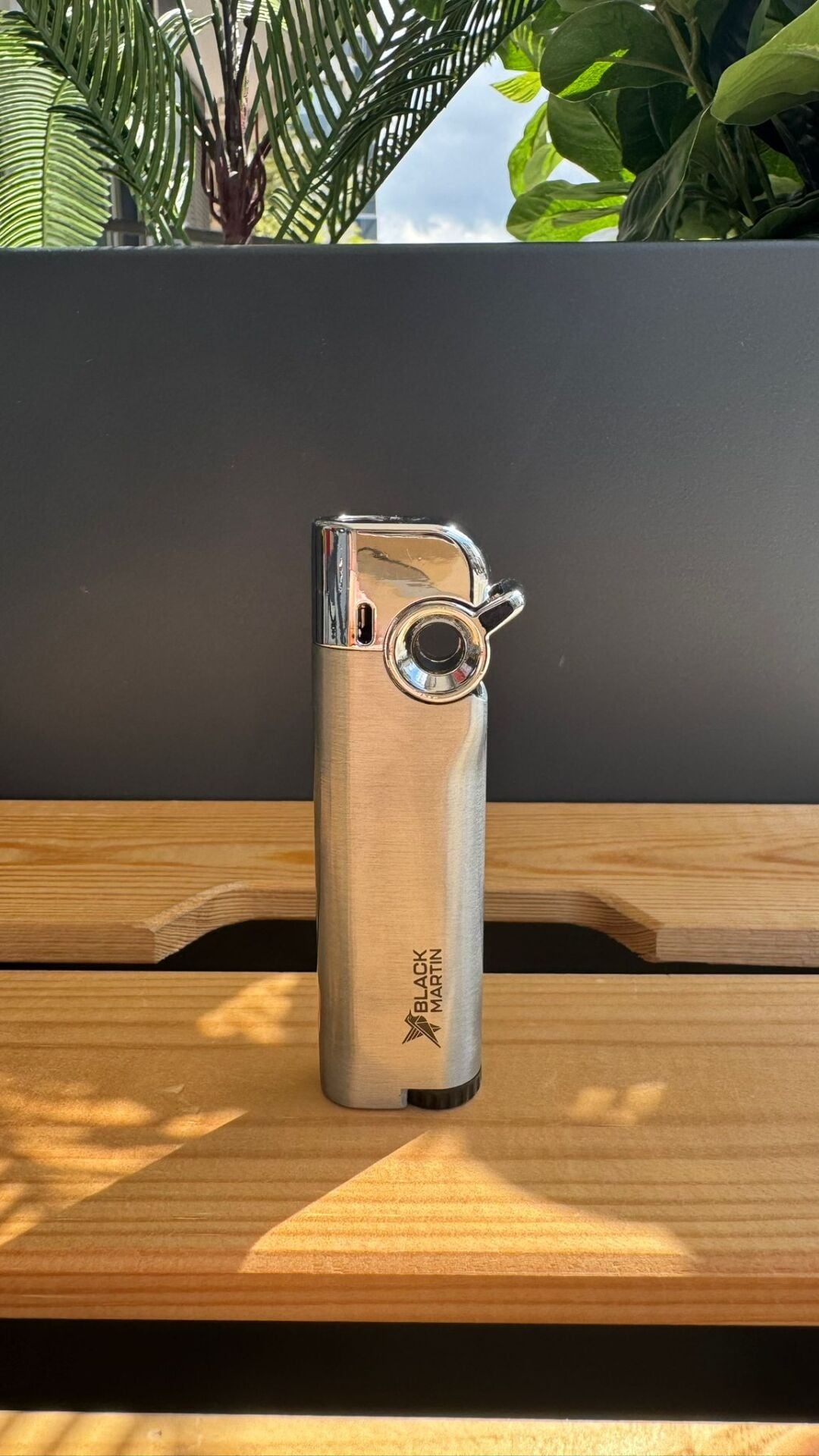 Black Martin Tek Torch Puro Çakmağı / Gümüş