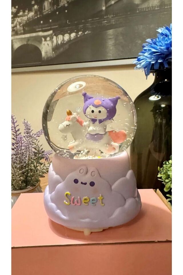 Işıklı Müzikli Kar Küresi Orta Boy 12cm