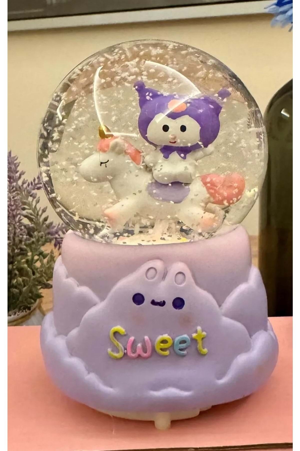 Işıklı Müzikli Kar Küresi Orta Boy 12cm