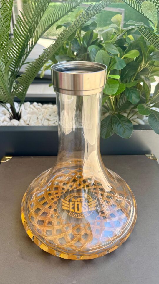 E24 Big Boss Pro X 5 Çelik Bilezikli Şişe Dip Dekor Gold