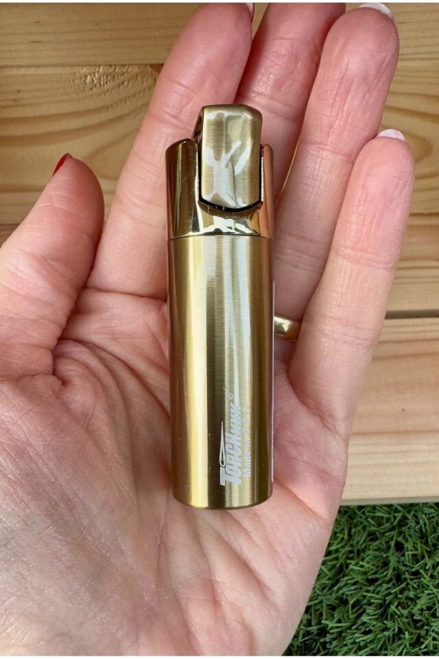 Tourch Kkk Metal Jet Çakmak / Gold