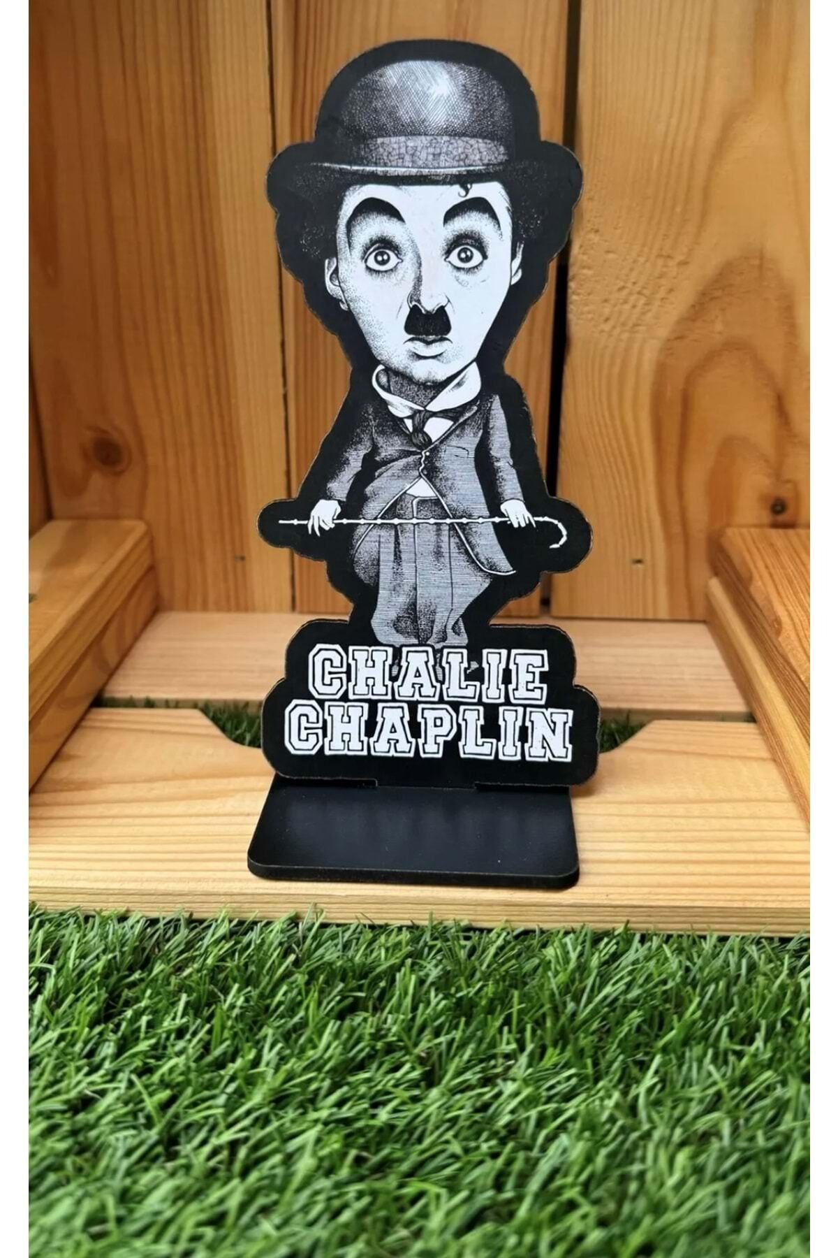 Chalie Chaplin Masa Süsü Renkli