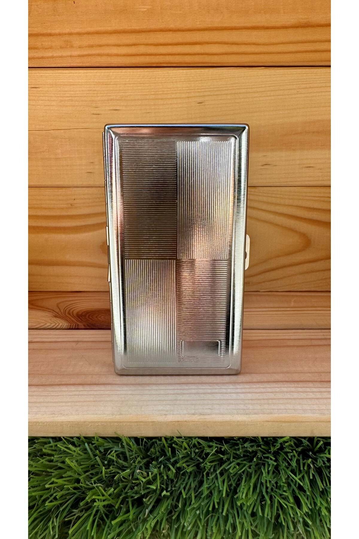 Metal Uzun Slim Tütün Tabakası 2