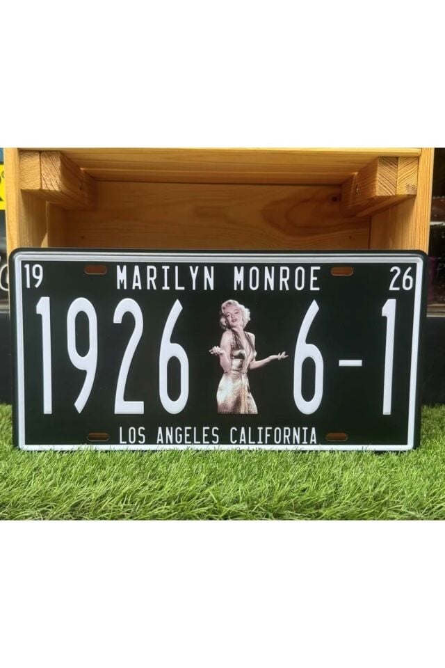 Marilyn Monroe/Metal Plaka Retro - 15 X 30
