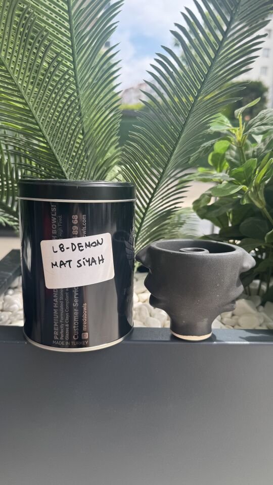 L8 Demon Phunnel Nargile Lülesi / Mat Siyah