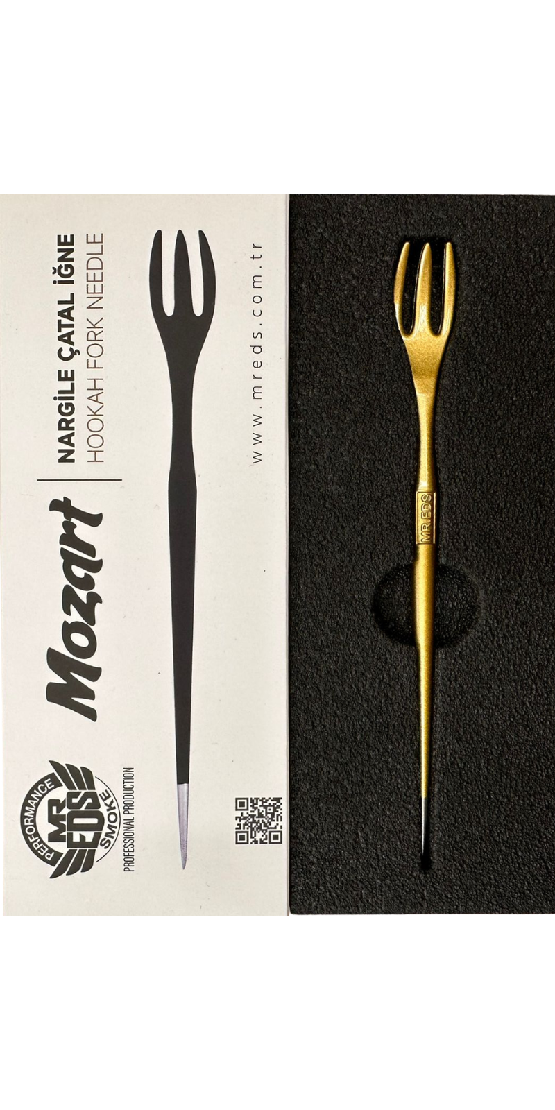 Mr Eds Mozart Nargile Çatal İğne - Gold