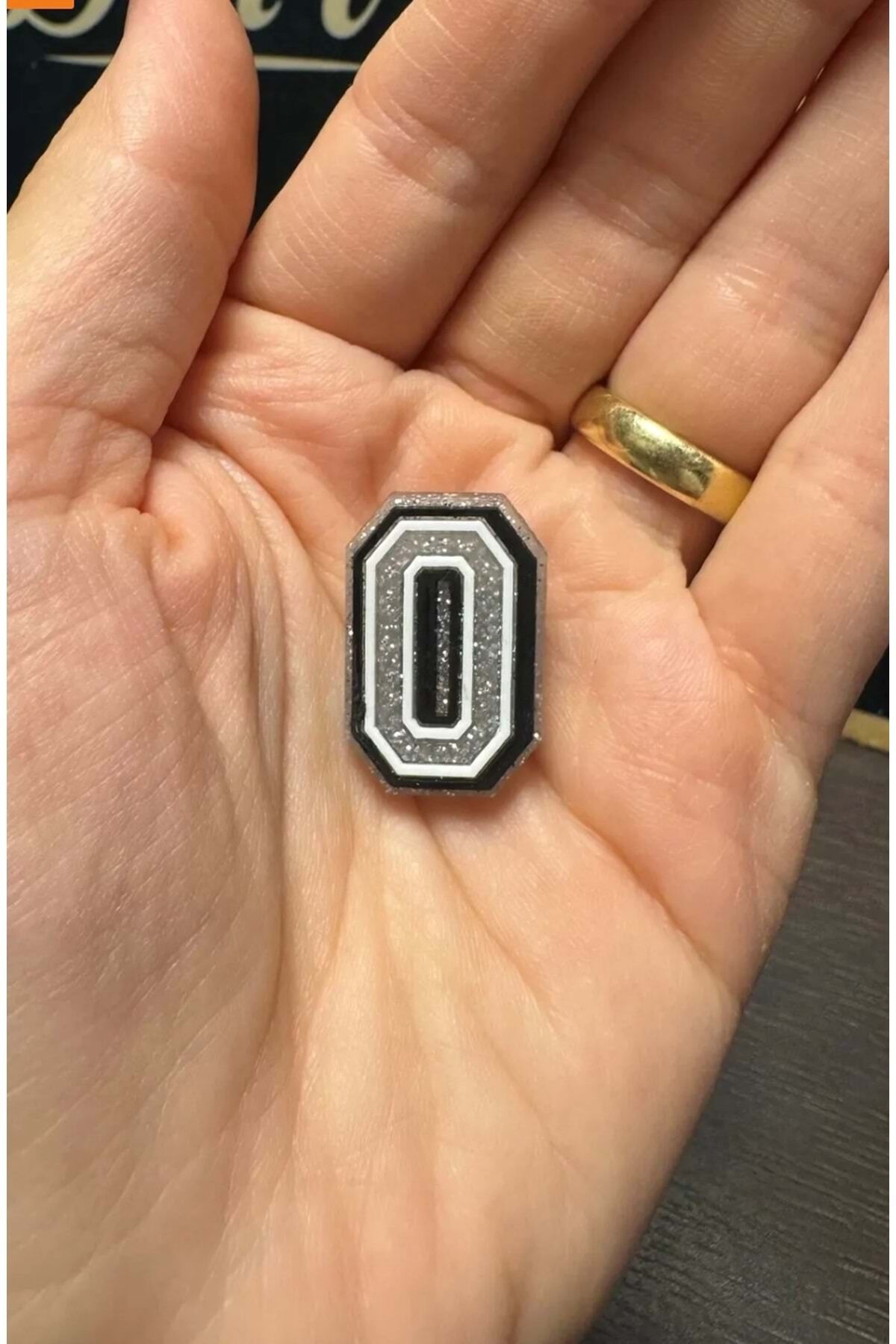 Terlik Süsü/Simli O Harfi