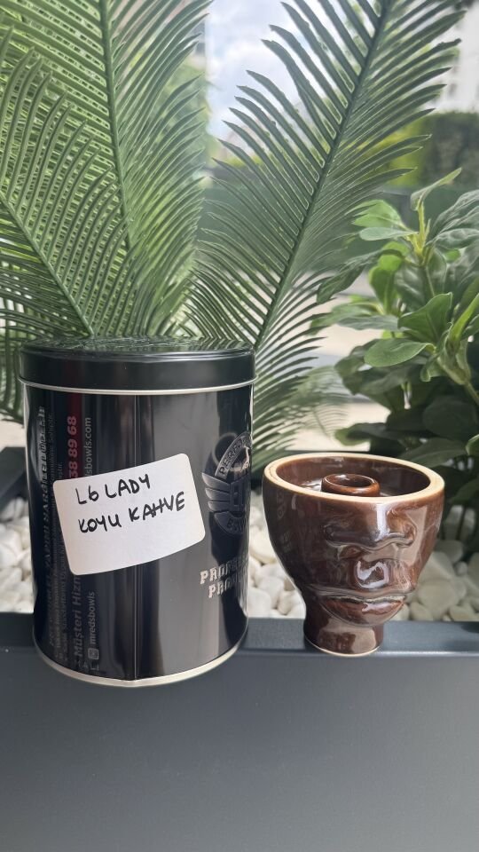 L6 Lady Phunnel Nargile Lülesi / Koyu Kahverengi