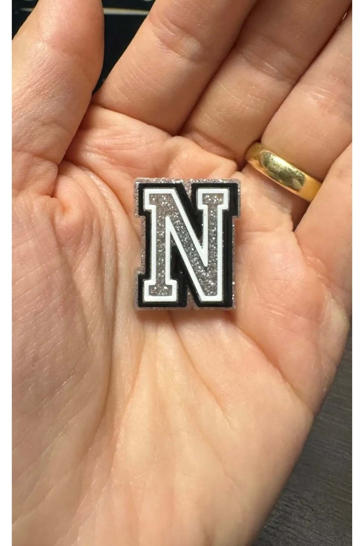 Terlik Süsü/Simli N Harfi