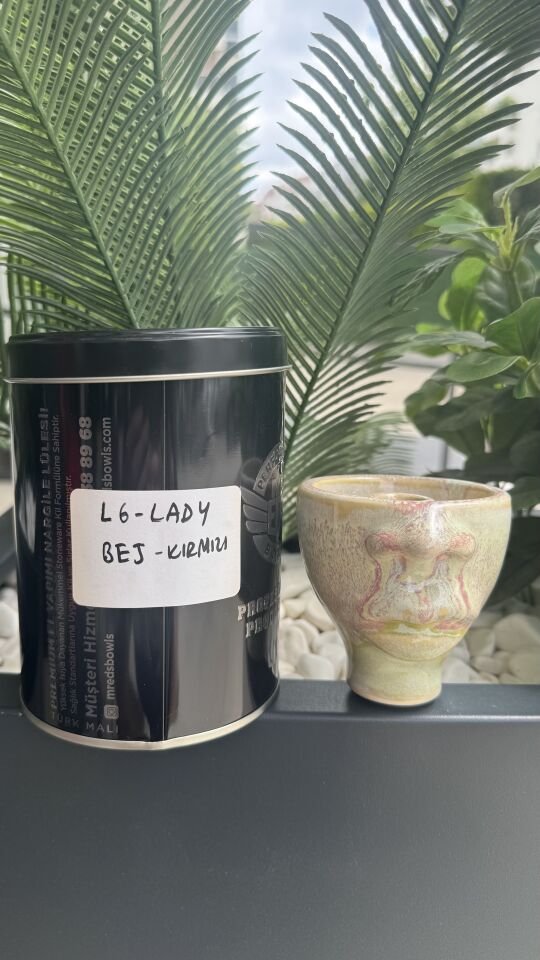 L6 Lady Phunnel Nargile Lülesi / Bej Kırmızı