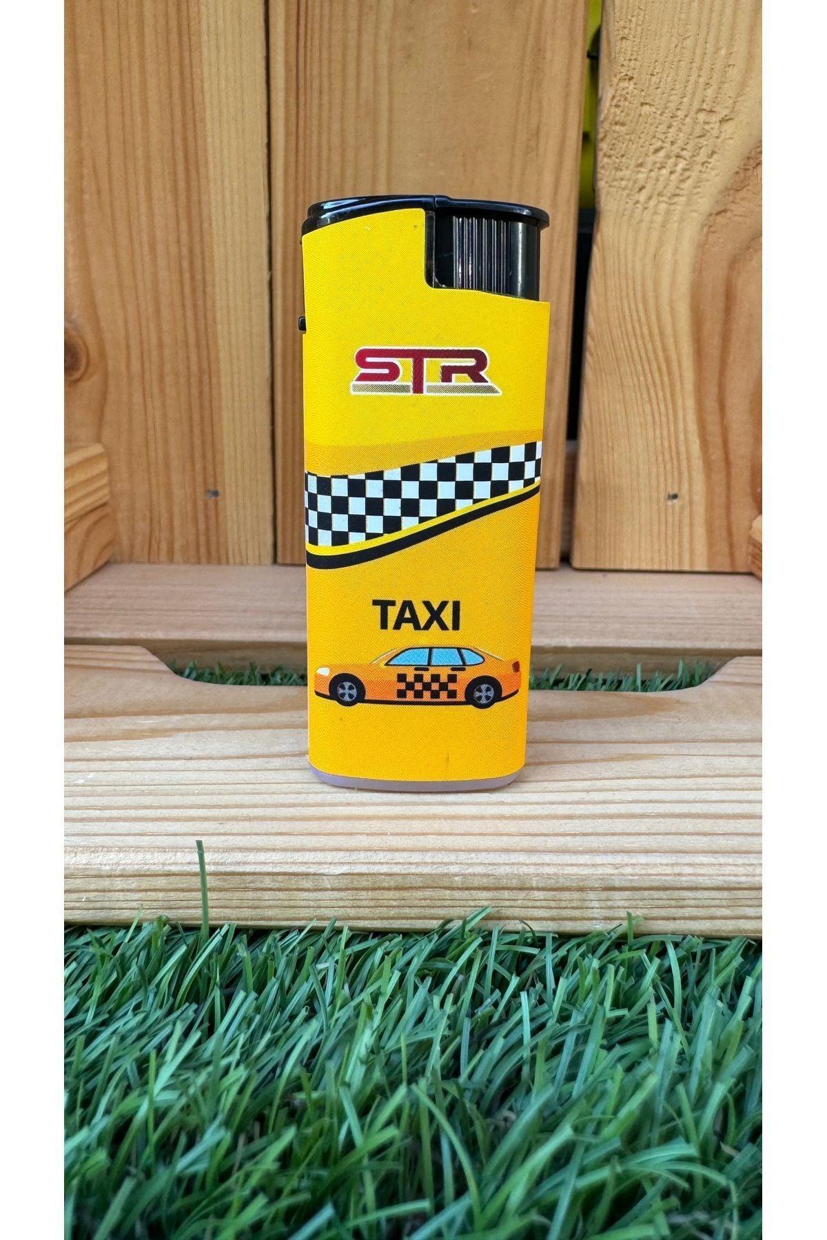Taxi-Taksi Tasarımlı Rüzgar Çakmak/Sarı Sarı
